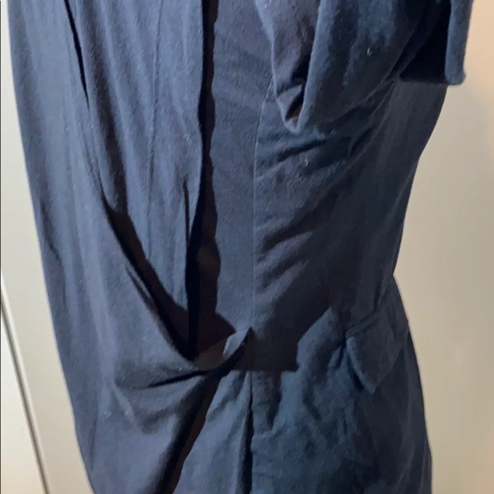 BCBG Maxazria cotton jacket black open back size S
